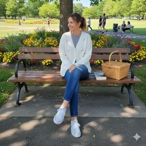 Dolores Bell Sweaters Women's Size 1X Color Cream.